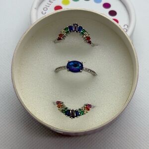 Bomb Party Autism Awareness Ring - Size 9, 3 piece